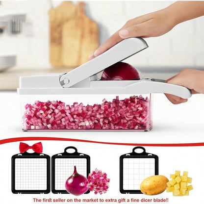 Professional 26-In-1 Vegetable Chopper,Food Chopper,Food Chopper, Onion Chopper, Veggie Chopper,Veggie Chopper with Container,Chopper Vegetable Cutter,Vegetable Chopper with Container